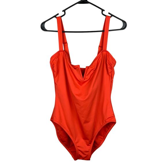 Vince Camuto Swimsuit Tangerine Orange One Piece Women’s 14 - Picture 1 of 8